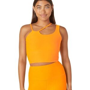 Beyond Yoga Spacedye Shapeshift Crop Tank Mango Pop Heather